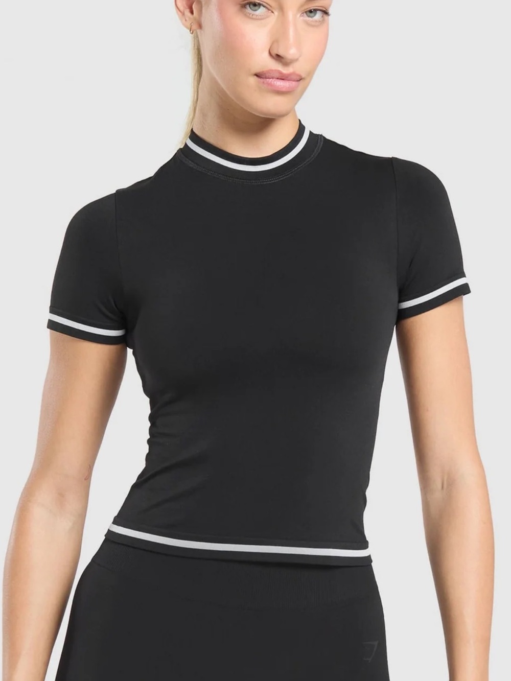 Gymshark Contrast Seamless Midi Tee Cropped XXL